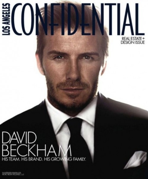 David Beckham sans artifice pour le Los Angeles Confidential