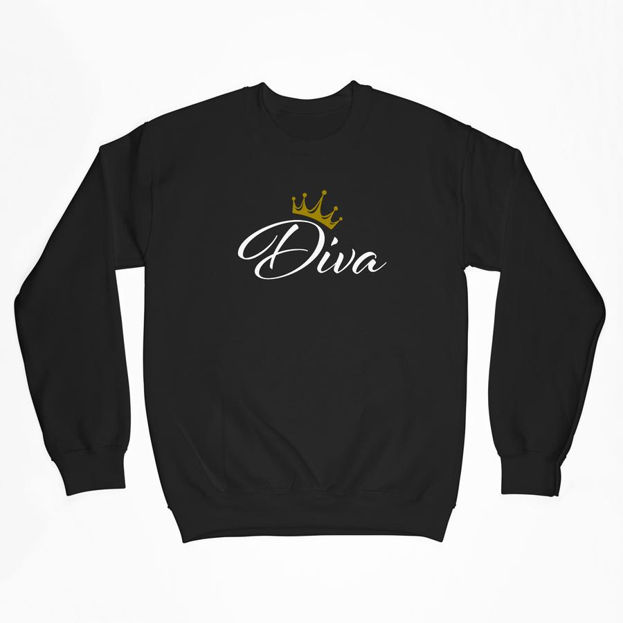 Crewneck noir Diva