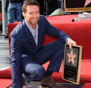 Hugh Jackman reçoit une étoile sur le Walk Of Fame