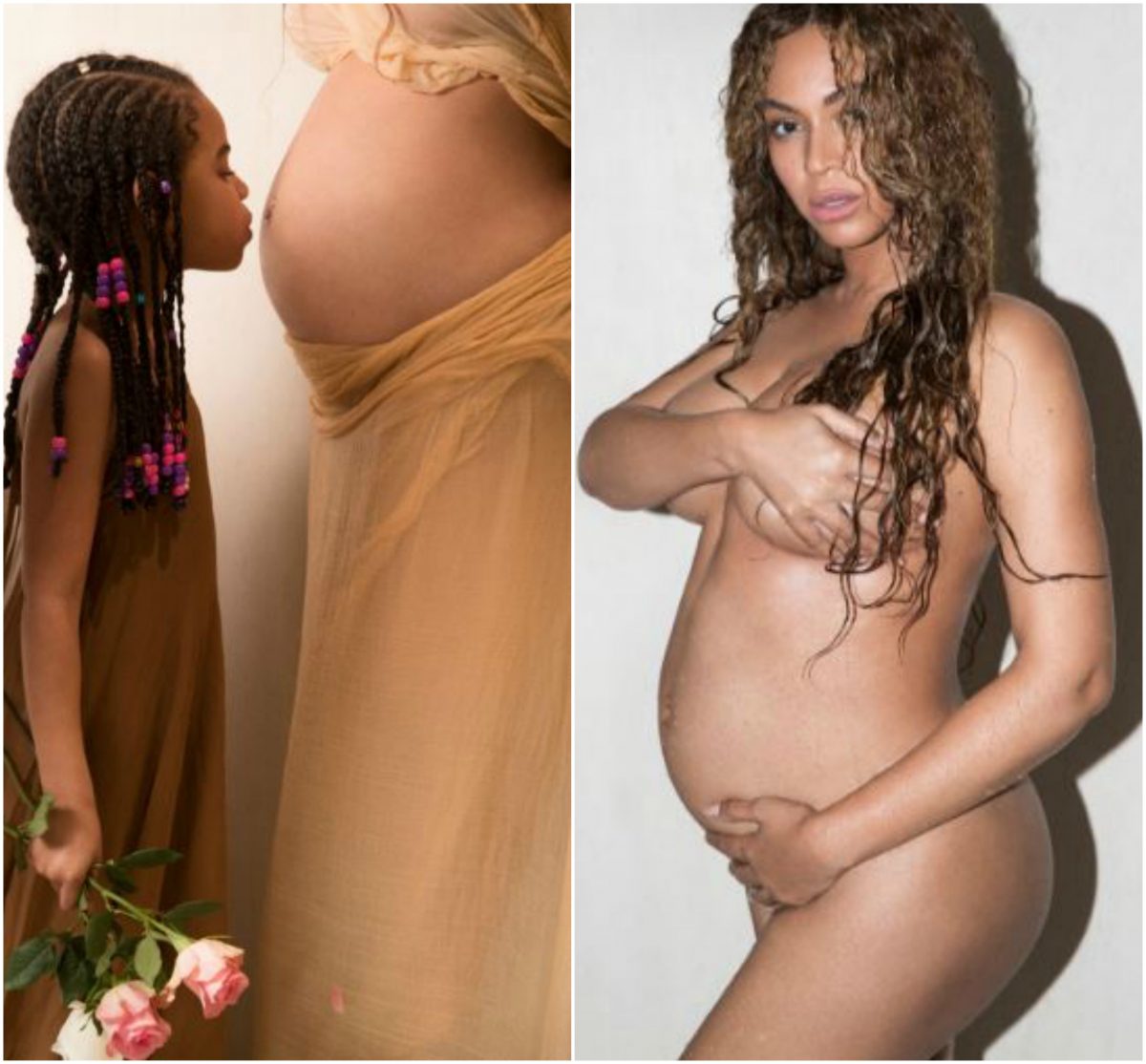 PHOTOS - BeyoncÃ© nue et enceinte dans une sÃ©ance photo de grossesse -  Hollywoodpq.com