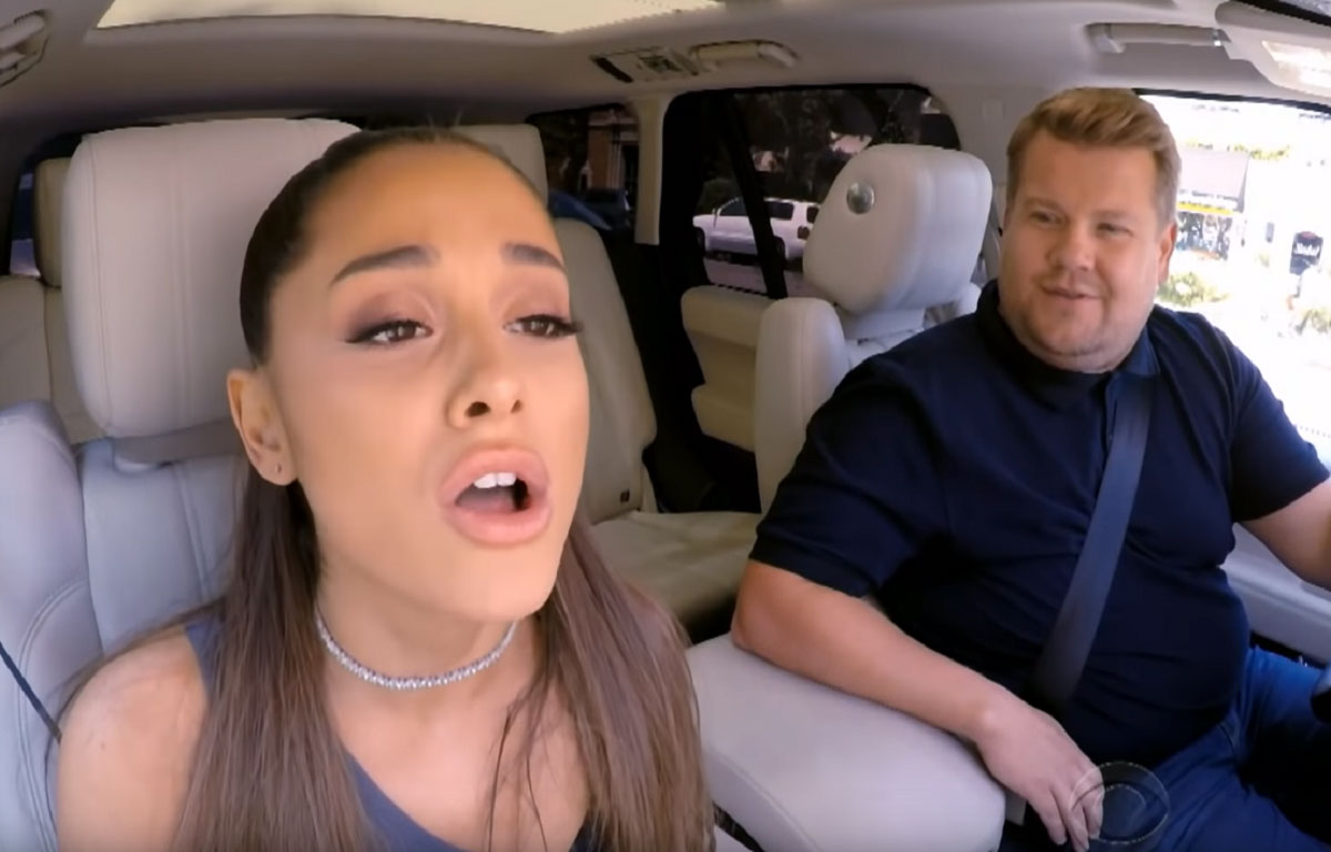 Le BUZZ – Ariana Grande imite Céline Dion au Carpool Karaoke et c'est magique!
