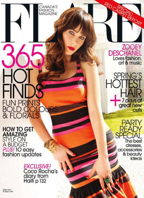 HOT or NOT: Zooey Deschanel pour le Flare Magazine