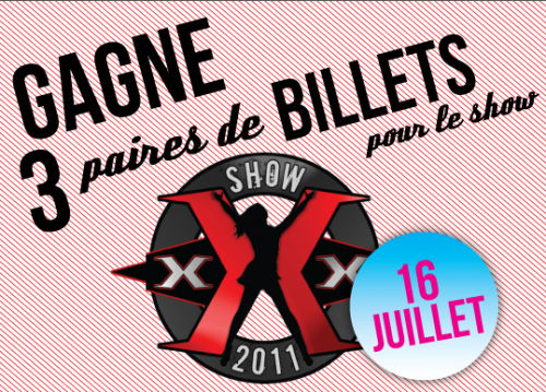 CONCOURS: trois paires de billets pour le Show XXX au Zoofest 2011