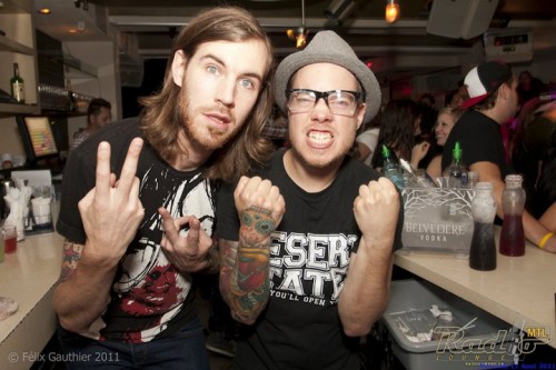 Spotted: Nick et Dave de The New Cities au Radio Lounge!