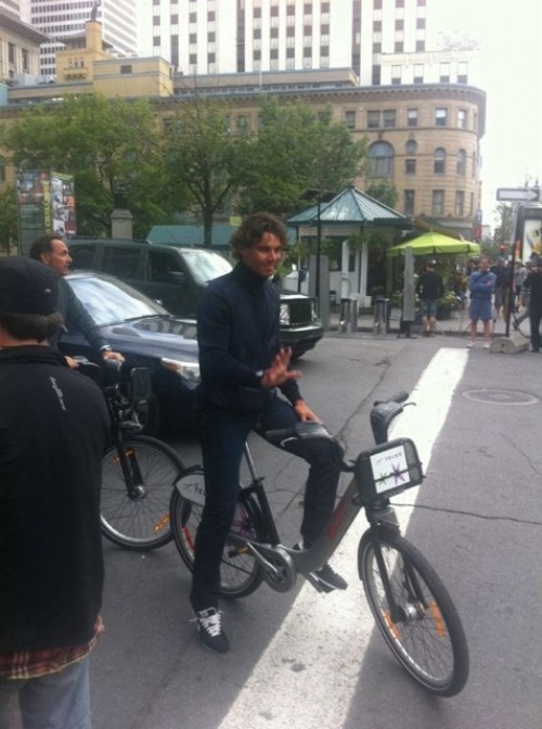 Spotted: Rafael Nadal en BIXI à Montréal