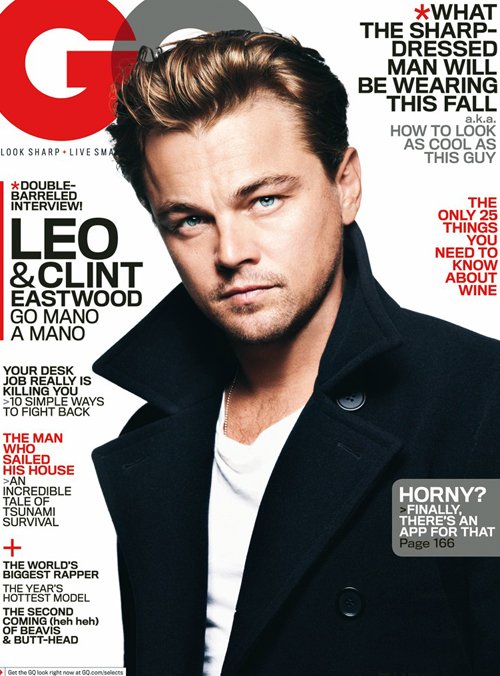 Le mec du jour: Leonardo Dicaprio dans l'édition d'octobre de GQ