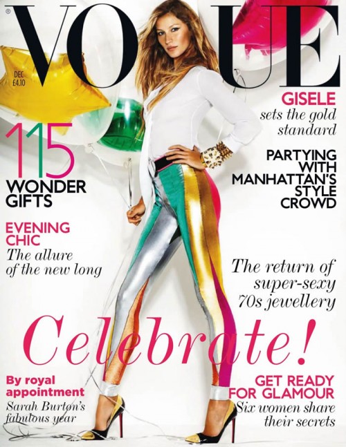 Photoshoot: Gisele Bundchen dans le Vogue UK de décembre