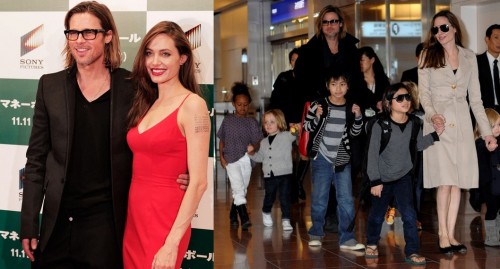 Le clan Jolie-Pitt débarque à Tokyo pour la première de Money Ball