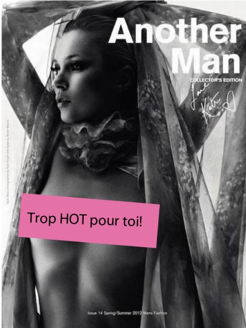 Kate Moss - Seins nus pour Another Man  