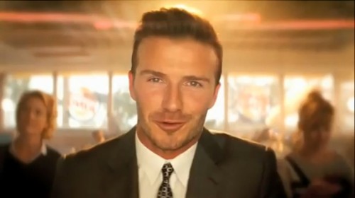 David Beckham dans une pub de Burger King