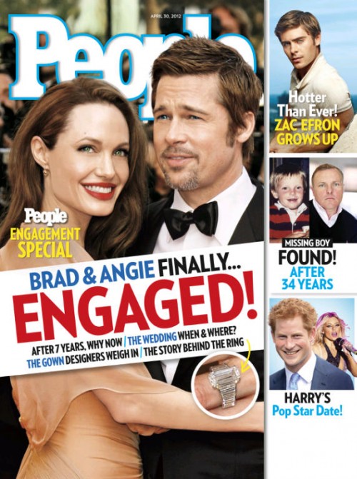 Angelina Jolie et Brad Pitt sont fiancés