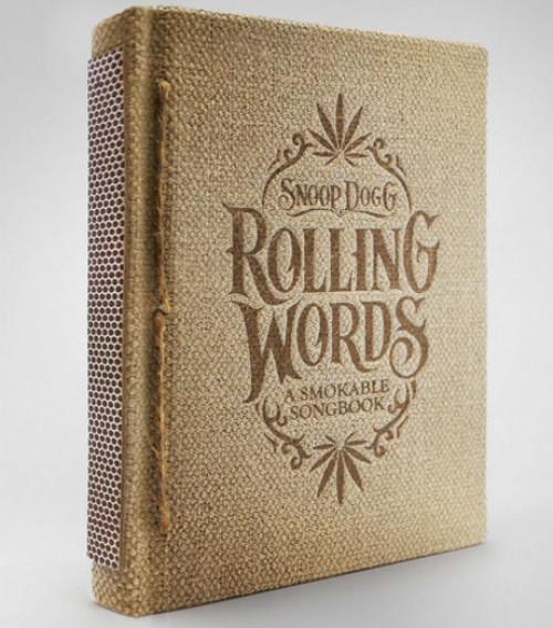 Snoop Dogg invente le livre qui se fume - Rolling Words: A Smokable Songbook