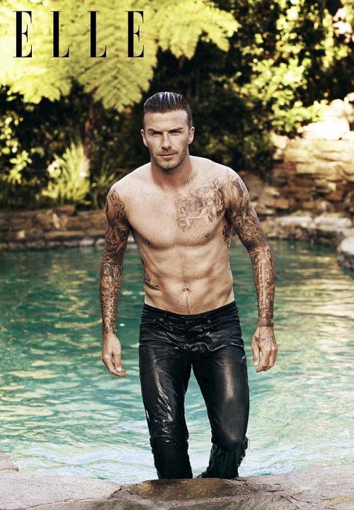 David Beckham est sexy sur le Elle