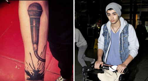 Le nouveau tatouage de Zayn Malik de One Direction