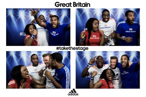 David Beckham en photobooth pour la nouvelle pub d'Adidas