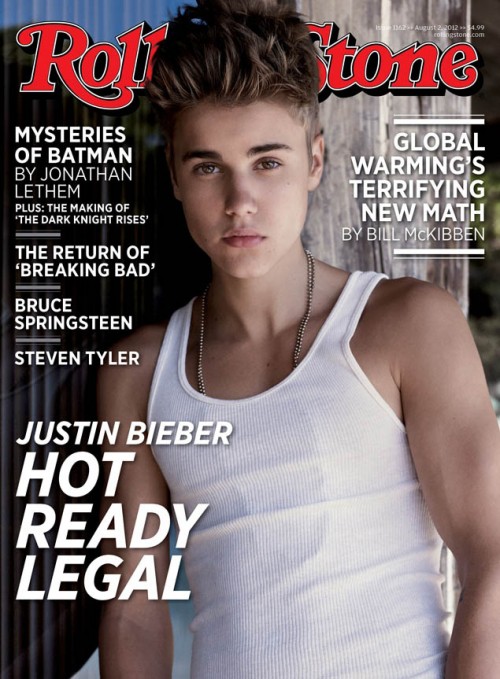Justin Bieber sur le cover de Rolling Stone