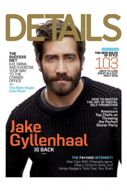 Jake Gyllenhaal sur le cover de Details - HOT or NOT