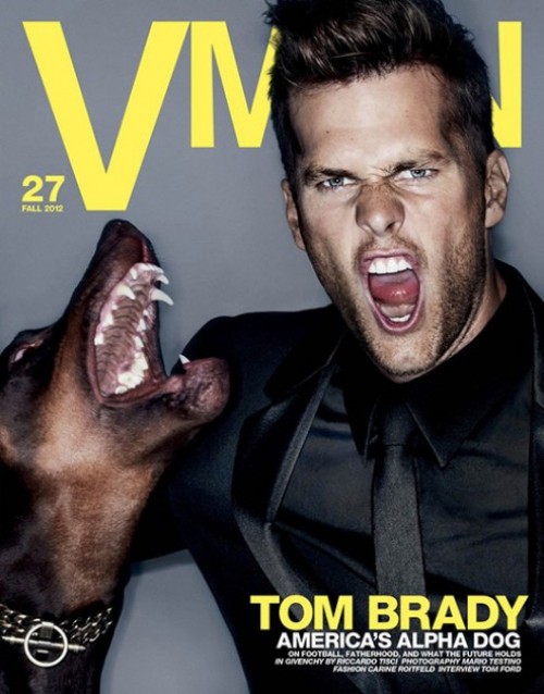Tom Brady sur le VMAN Magazine