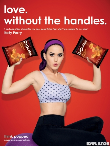 Katy Perry égérie pour Popchips