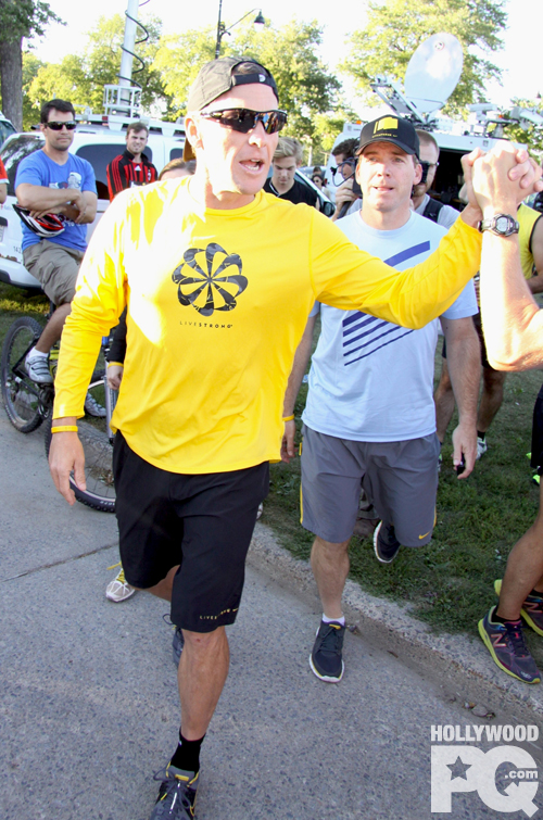 Lance Armstrong à Montréal sur le Mont-Royal - SPOTTED