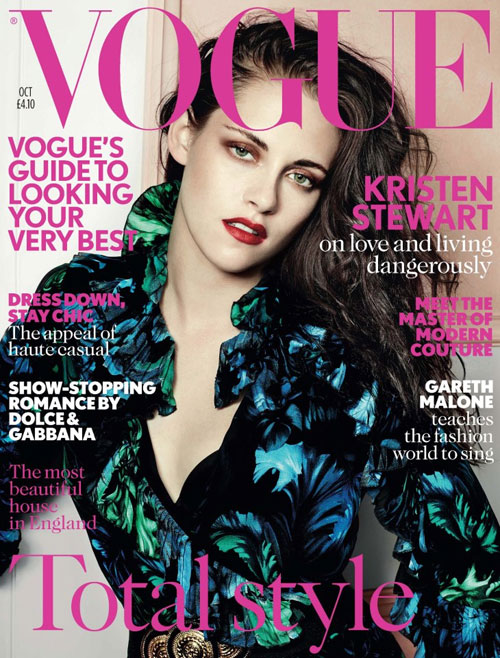 Kristen Stewart sur le cover de Vogue UK
