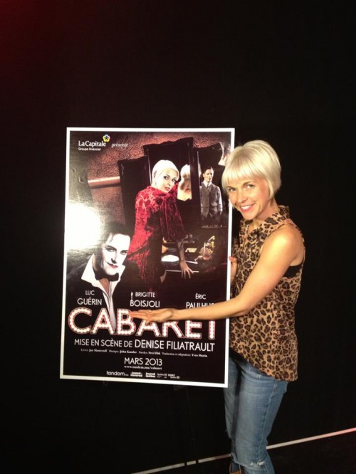 Brigitte Boisjoli obtient le rôle principal dans la comédie musicale Cabaret