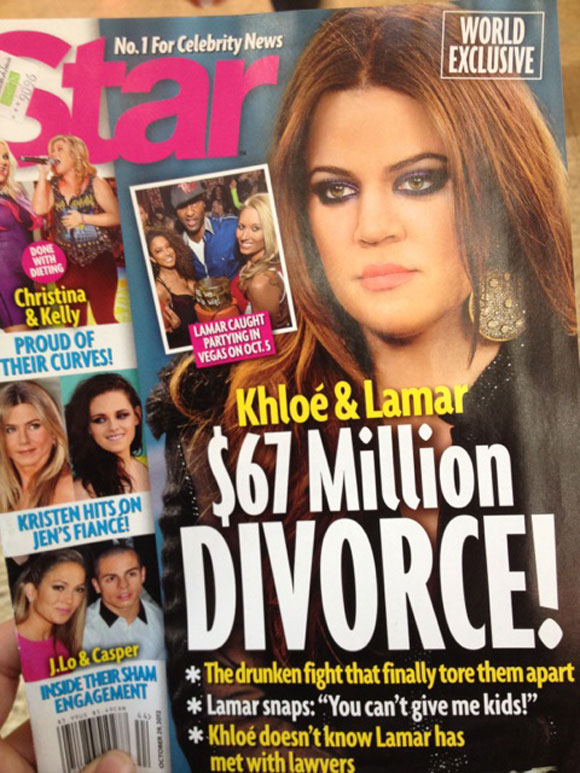 Khloe Kardashian et Lamar seraient sur le point de divorcer