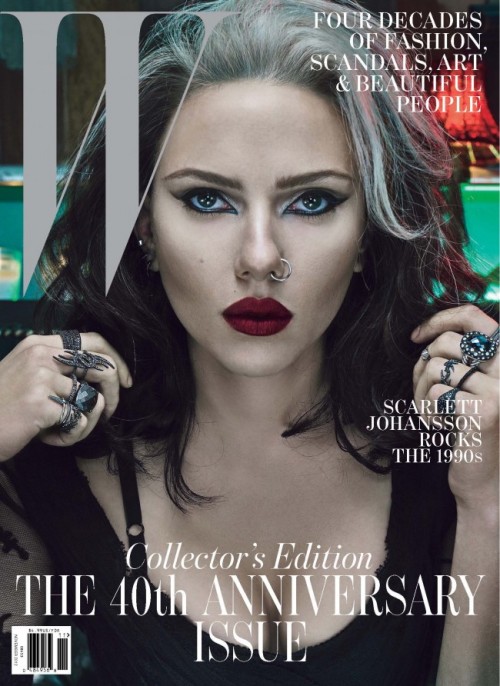 Scarlett Johansson est effrayante sur la couverture du magazine W
