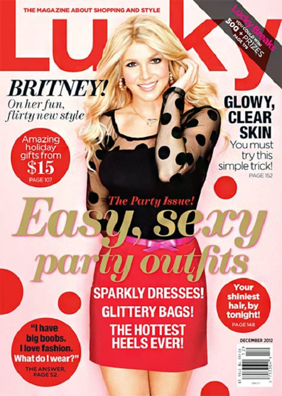 Britney Spears retouchée sur le cover du Lucky