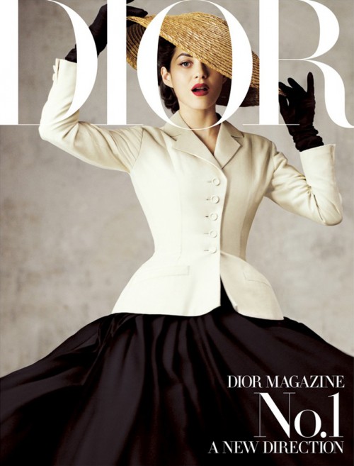 Marion Cotillard est classique sur le cover du magazine Dior