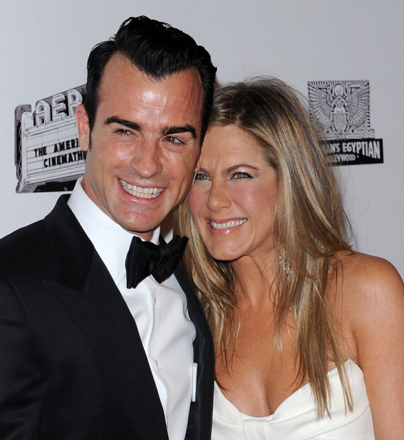 Jennifer Aniston et Justin Theroux en amour aux American Cinematheque Awards