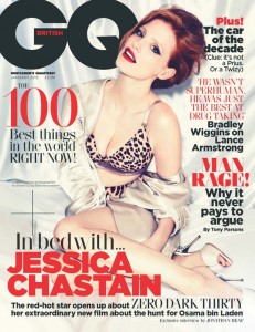 Jessica Chastain est magnifique sur le cover du GQ UK