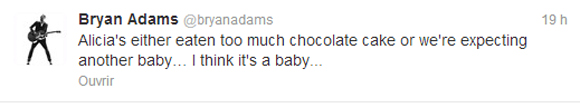 Bryan Adams : un deuxième bébé en route