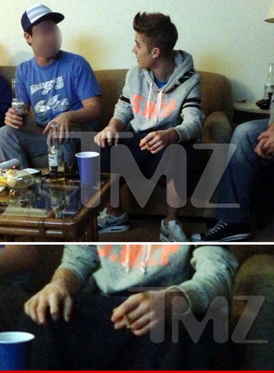Justin Bieber - Une photo de lui fumant du pot