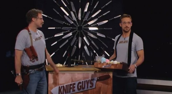 LE BUZZ - Ryan Gosling et Will Ferrell sont les knife guys sur le plateau de Jimmy Kimmel