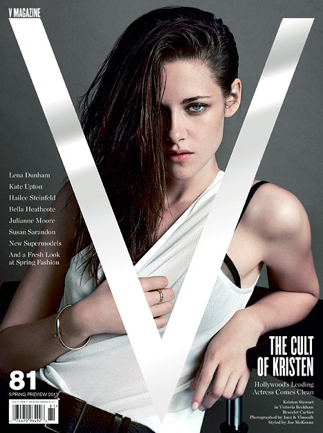 Kristen Stewart sur le cover du V