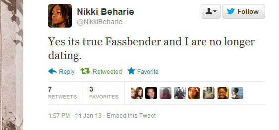 Michael Fassbender et Nicole Beharie se separent