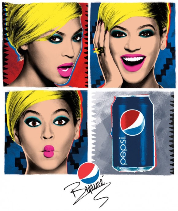 Beyoncé se la joue Andy Warhol et Pop Art pour sa nouvelle pub de Pepsi! 