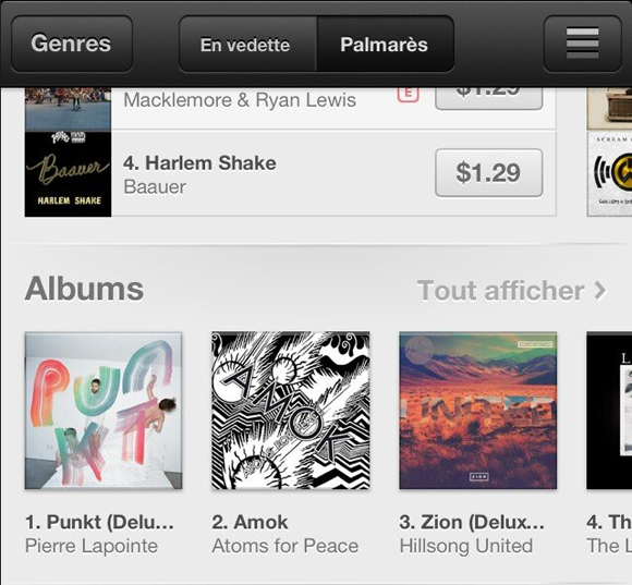 Pierre Lapointe est numéro un des ventes au Canada sur iTunes - Nouvel album Punkt
