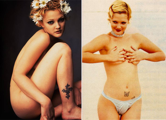 Drew Barrymore efface ses tatouages pour son mari