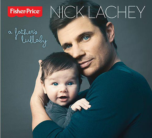 Nick Lachey et son fils Camden John sur la couverture de l'album A Father’s Lullaby