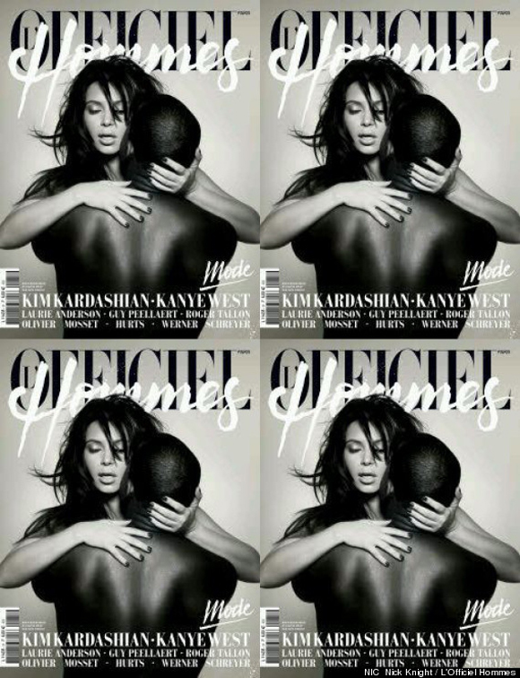 Le BUZZ - Kim Kardashian et Kanye West posent nus pour l'Officiel Hommes 