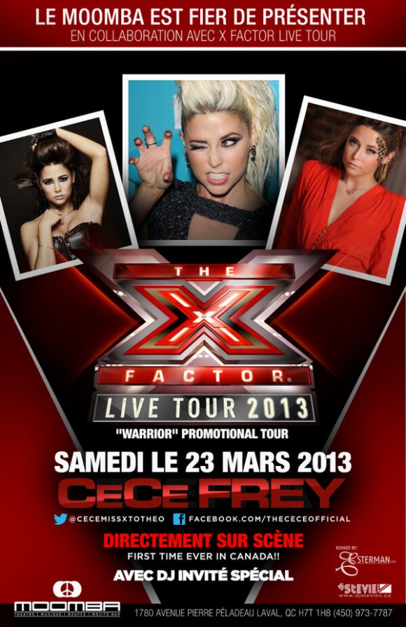 CeCe Frey au Moomba de Laval le 23 mars