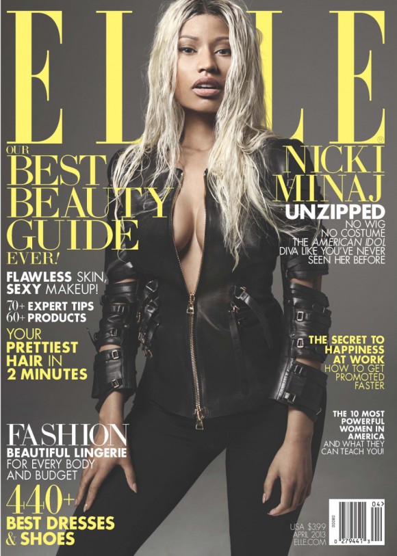 Nicki Minaj se sent nue pour son cover du Elle magazine