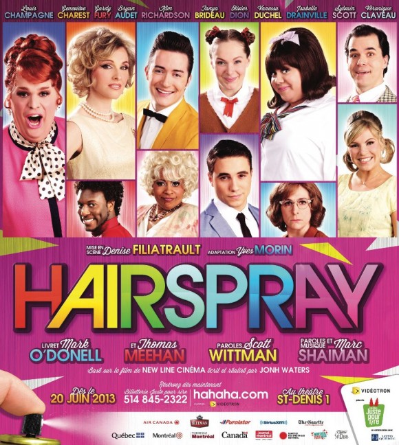 Olivier Dion dévoile l'affiche de la comédie musicale Hairspray