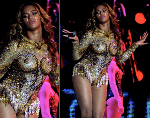 Mrs Carter World Tour - Le costume de Beyoncé est osé