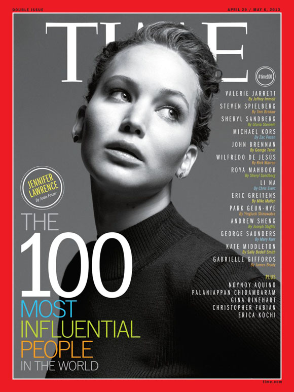 Jennifer Lawrence est l'une des 100 personnes les plus influentes selon le Times