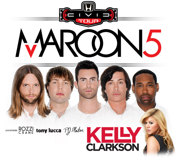 Maroon 5 et Kelly Clarkson annoncent une tournée ensemble cet été 