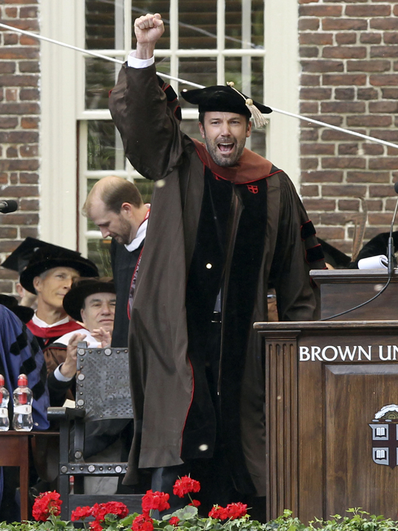 Ben Affleck a reçu un doctorat honorifique de l'Université Brown 