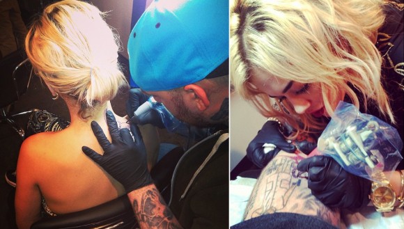 Rita Ora s'est improvisée tatoueuse
